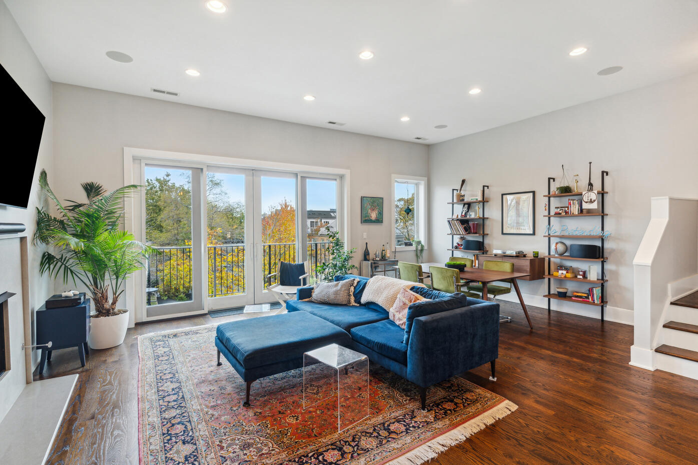 Untitled Bright living room real estate photography Chicago with outdoor views