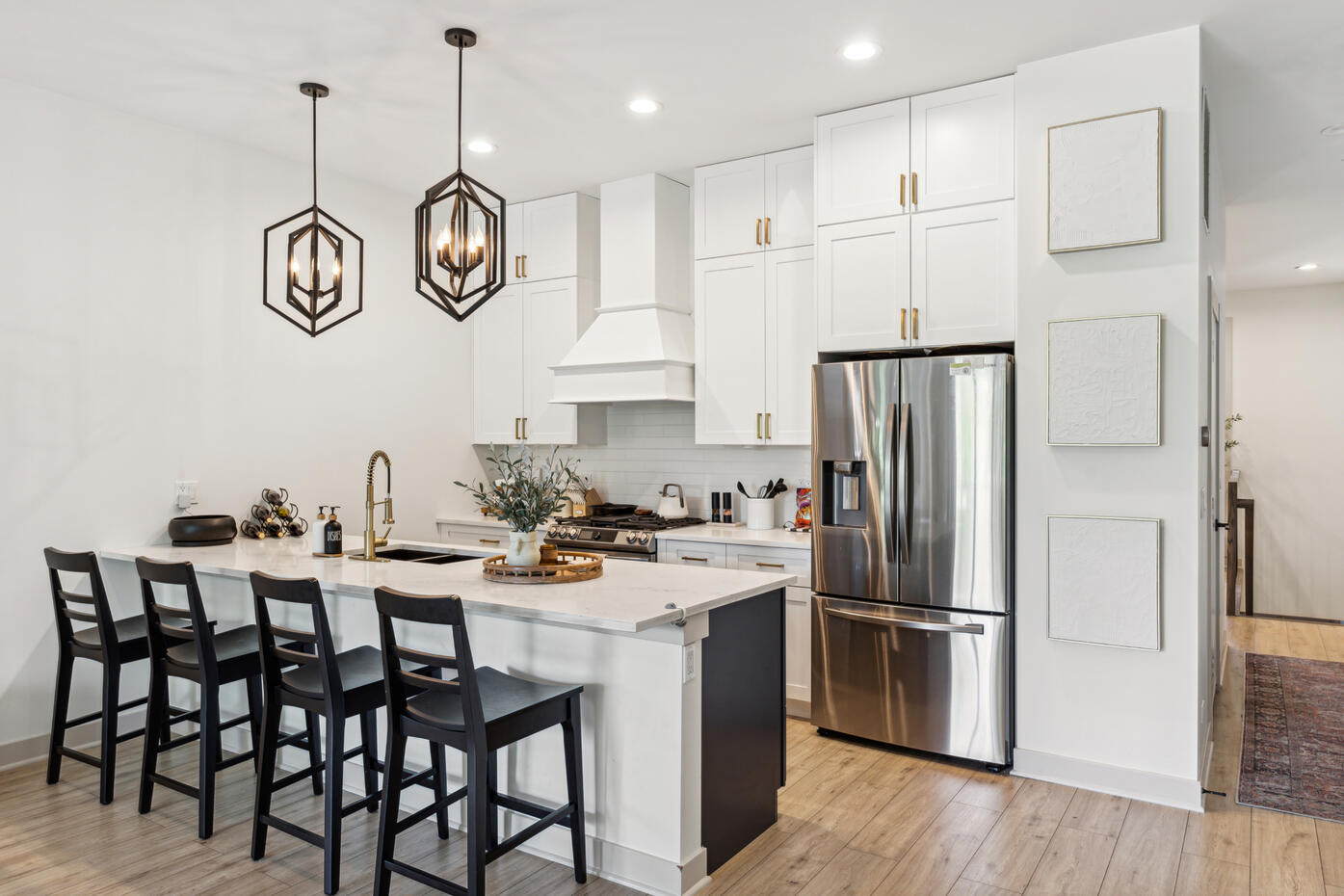 Untitled Modern kitchen with island real estate photography Chicago