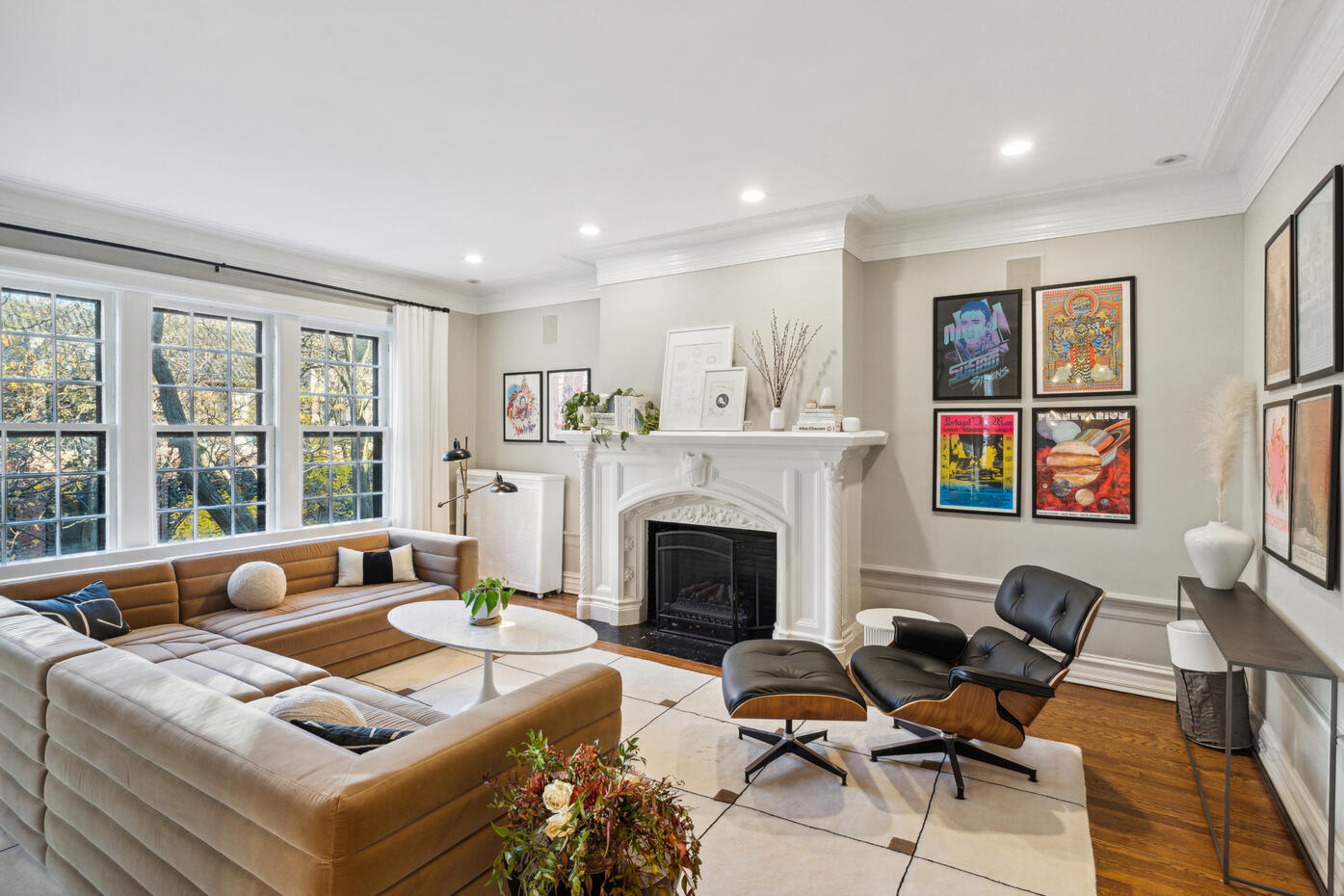 Untitled Chicago living room real estate photography with large windows and natural light
